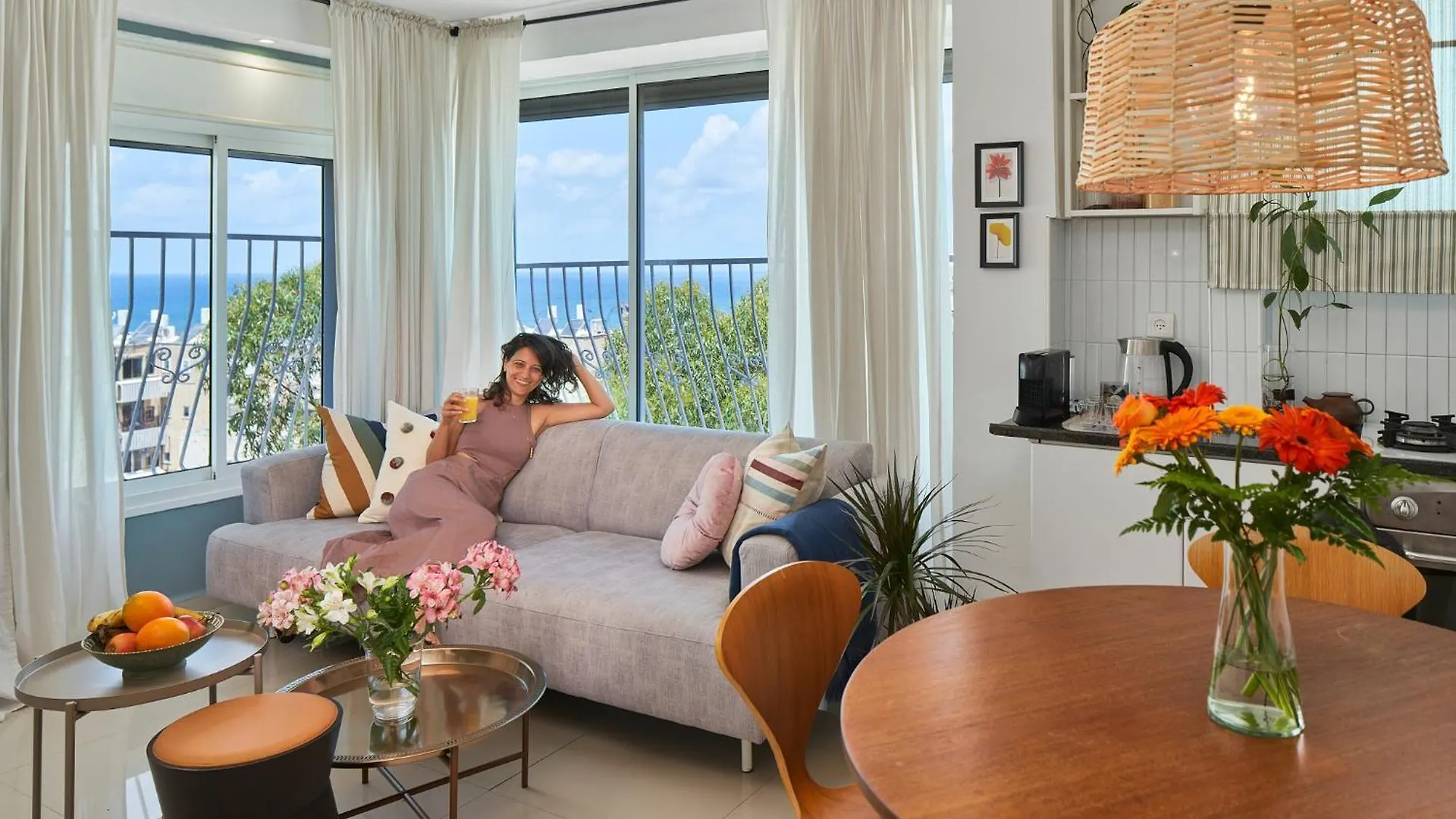 Panorama Sea View! Chic Design Gem Apartment Haifa